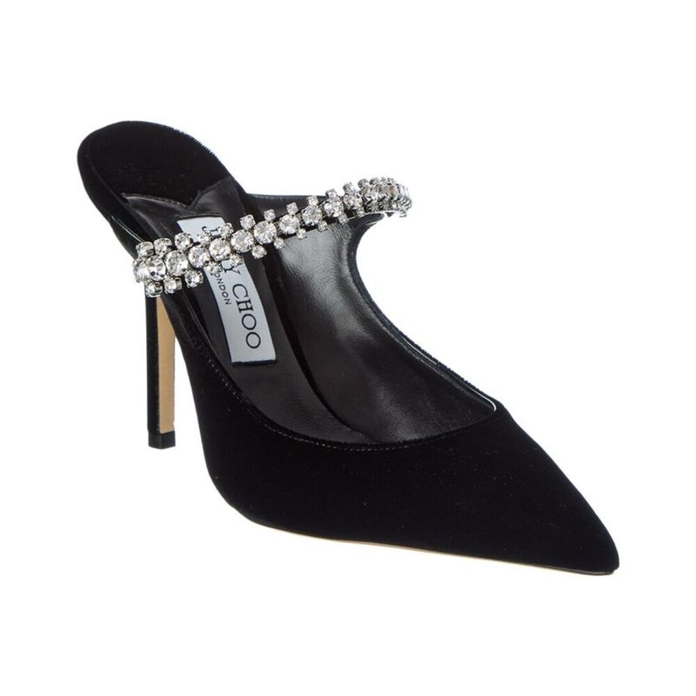 Jimmy Choo Bing 100 Velvet Pump, Black